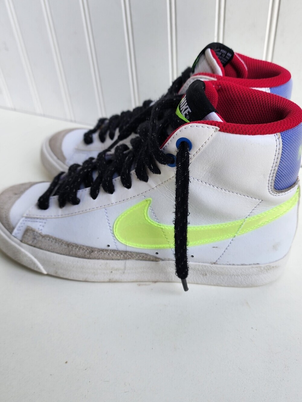 Nike Blazer Mid 77 White Mystic Boys Size 5.5Y Athletic Shoe Sneakers DV2234-100 - Picture 6 of 10